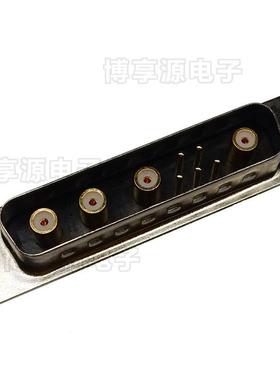 D-SUB9W4射频连接器公头焊线式射频同轴5+4公座插头混装大电流