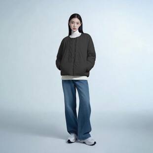 【发哥来了】双面穿羽绒服情侣款短款圆领宽松保暖冬季YS-19133