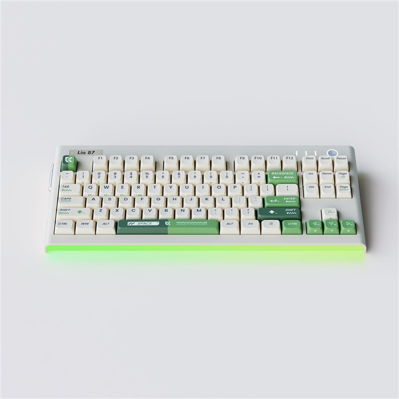 吉客精英GeekElite Lio87无线三模客制化机械键盘RGB背光灯条