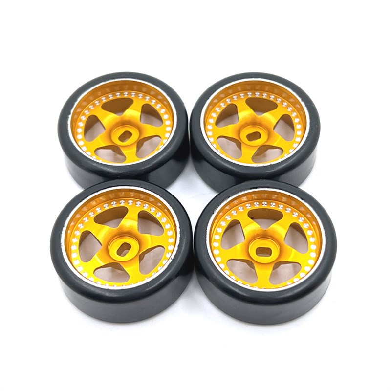 伟力京商蚊车1/28 RC遥控车 金属升级27mm漂移轮毂轮胎新款造型