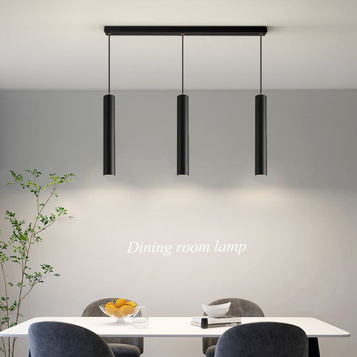 简约吧台吊灯餐厅现代家用锥形吧台3头极简饭厅餐桌卧室床头灯具