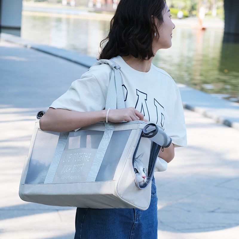 猫包外出便携夏天透气单肩宠物包携带狗猫笼帆布包手提猫咪外出包,宠物/宠物食品及用品,背包/箱包,淘宝优惠券,粉丝福利购,淘宝优惠卷