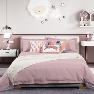 展厅样板间 粉色刺绣粉红豹 家具配套床品儿童房女孩可爱床上用品