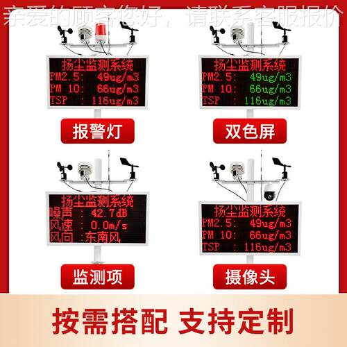 扬.尘检测在线噪音PM精25PM1HT-DS3000温湿度TSP准建仪筑工地扬尘