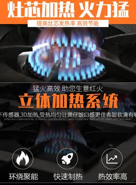 商CTF用煲仔多眼气灶液化气炉天然气燃气灶眼四眼六眼三多头煤砂