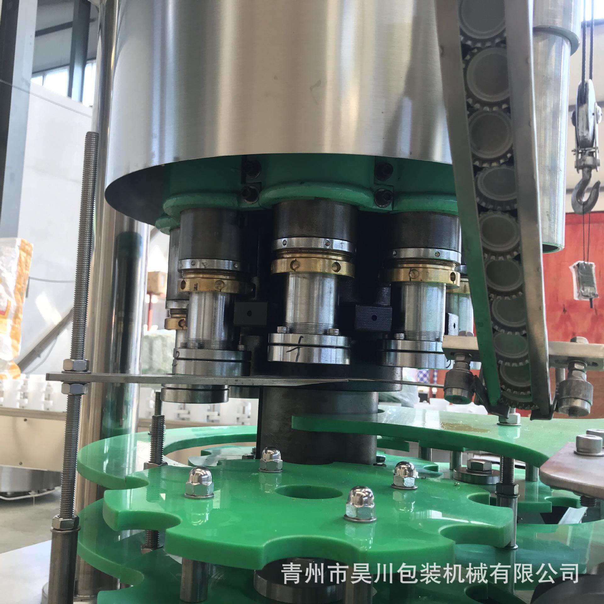 全机自动啤酒瓶103压盖汽水玻璃瓶环拉盖封盖机压盖机