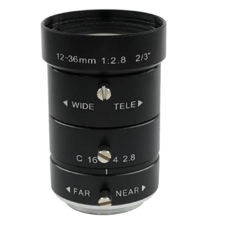 国产手动变焦镜头12-36mm焦距2/3靶面C接口百万像素