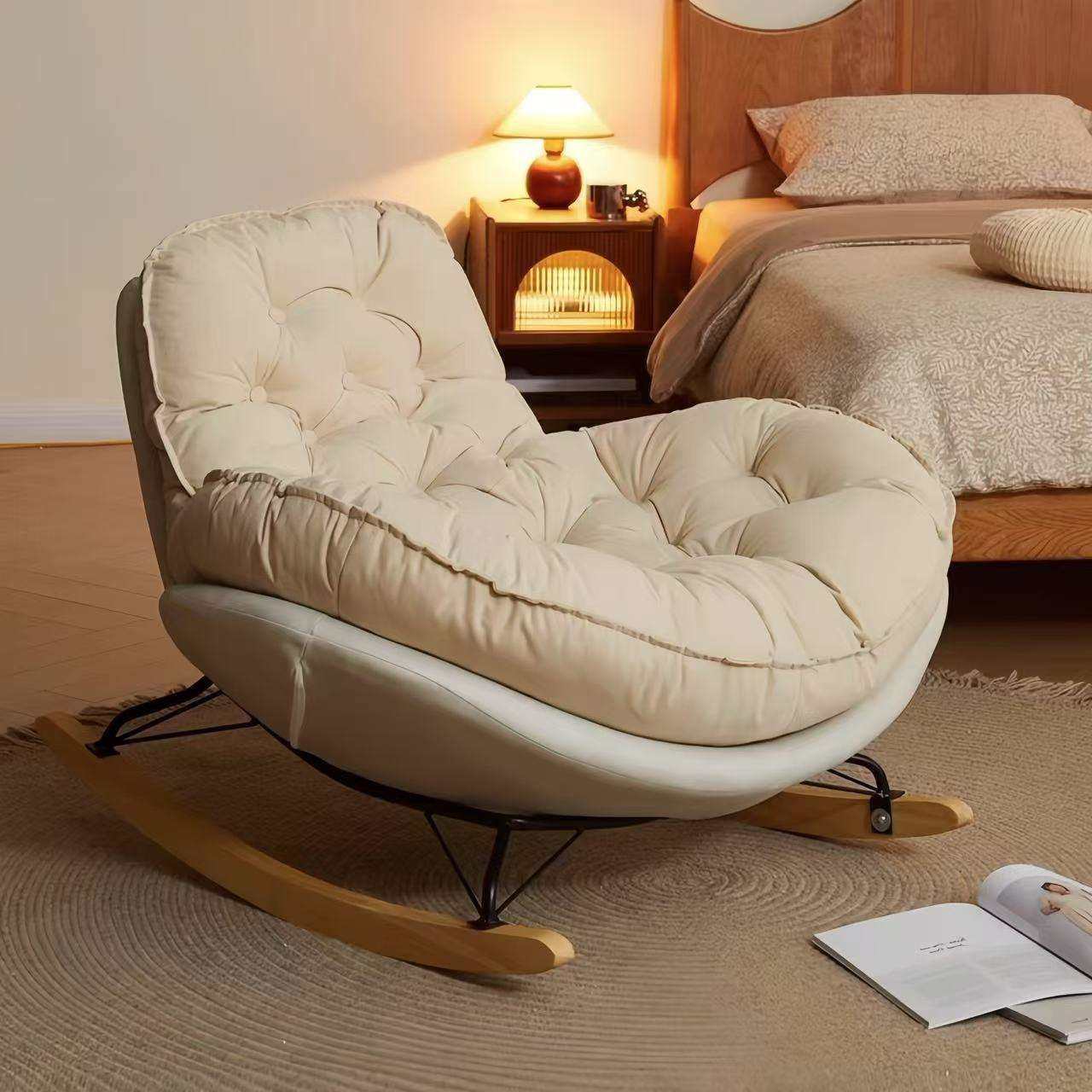 现代摇摇椅懒人沙发可躺可睡客厅阳台休闲躺椅家用午睡单人沙发椅,五金/工具,其他电线电缆,淘宝优惠券,粉丝福利购,淘宝优惠卷