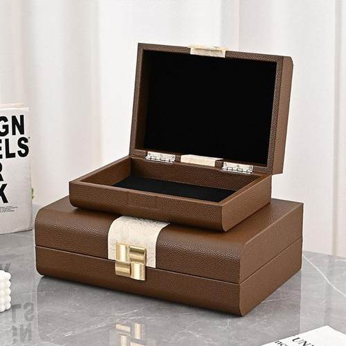 工厂直销简约中式卧室书房首饰收纳盒梳妆台摆件桌面收纳家居饰品