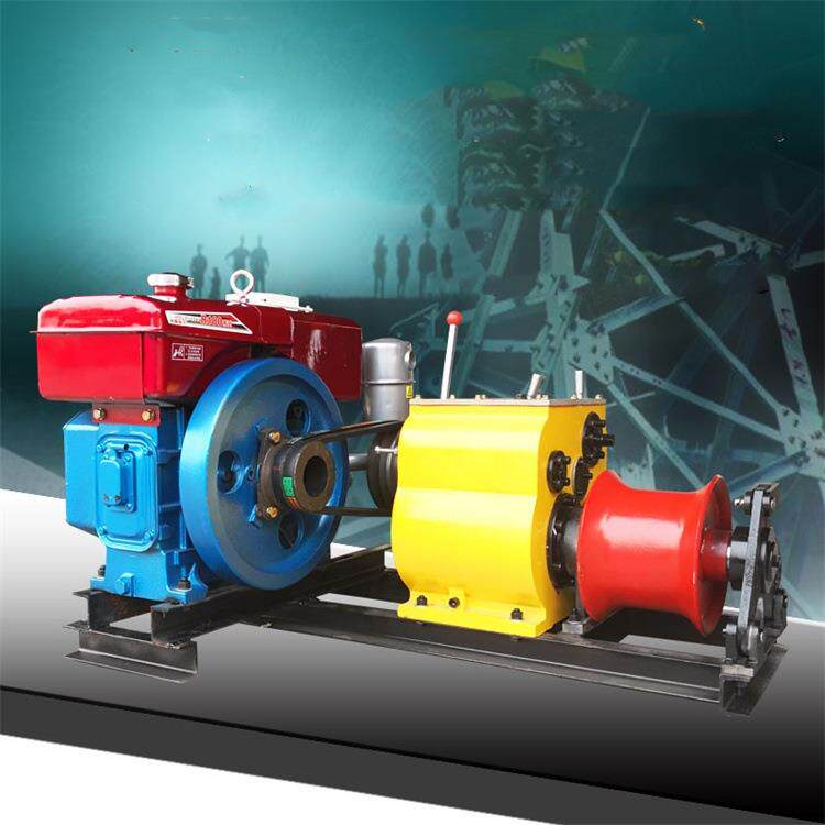 成德绞磨机牵引四轮绞磨机拖拉机绞磨汽油机动绞磨