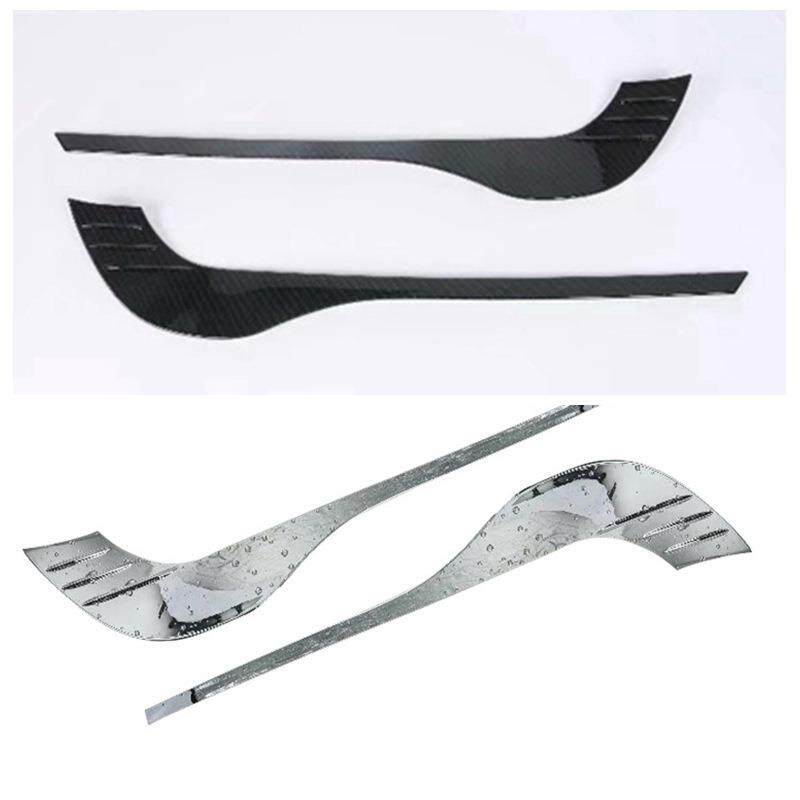 适用二代马自达CX-5前雾灯眉雾灯框17CX-5眉条改装饰框外饰碳纤M