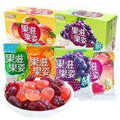 好丽友果滋果姿软糖60g包水果汁桃子葡萄味儿童零食