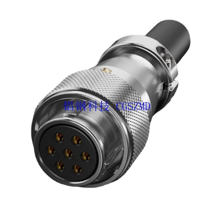 WSWYWF2012芯IP68卡口IP67连接器P20angledfemaleplug
