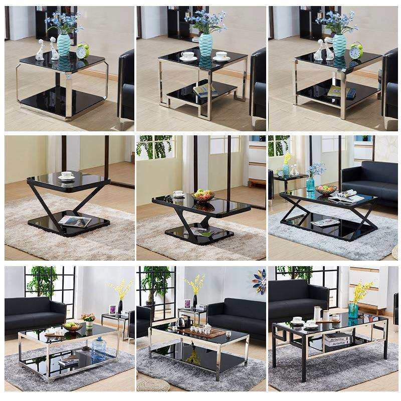 办公茶几客厅边几沙发角几钢化玻璃长方形茶台现代简约茶几架,3C数码配件,USB灯,淘宝优惠券,粉丝福利购,淘宝优惠卷