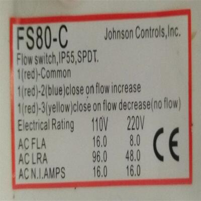 FS80-C江森水流指示器F61KB-11C流量开关FSF50P-1水流开关HFS-25