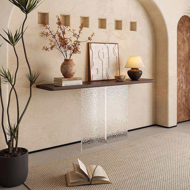 北美黑胡桃木玄关桌亚克力长条几实木条案装饰靠墙中古风入户案台,农机/农具/农膜,植保机械,淘宝优惠券,粉丝福利购,淘宝优惠卷