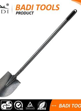 1.5m黑色轨道钢铁锹铁铲工兵铲尖头铲黄泥铲锹方头尖头锹铲BD-021