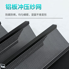 金刚网折叠纱门防蚊门推拉式隐形无轨入户门不锈钢家用铝合金防盗