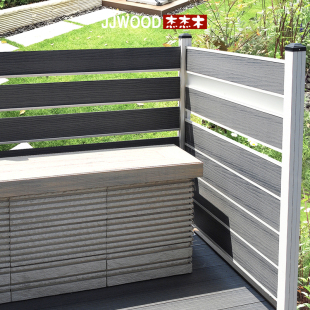 饰围栏 塑木围栏户外木塑栅栏院子护栏屏风露台篱笆花园围墙隔断装