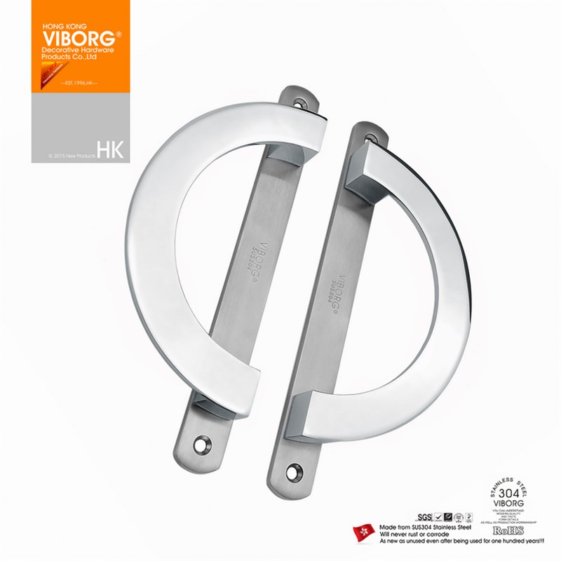 香港域堡推拉门拉手门窗阳台移门把手家具明装拉手304不锈钢V1014