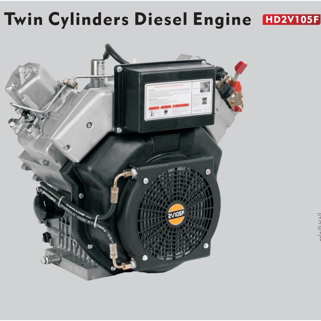 25kw2V105双缸风冷柴油发动机