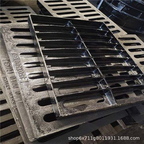 球墨铸铁篦子450*750雨水篦子承载10吨内排水沟盖板供应商