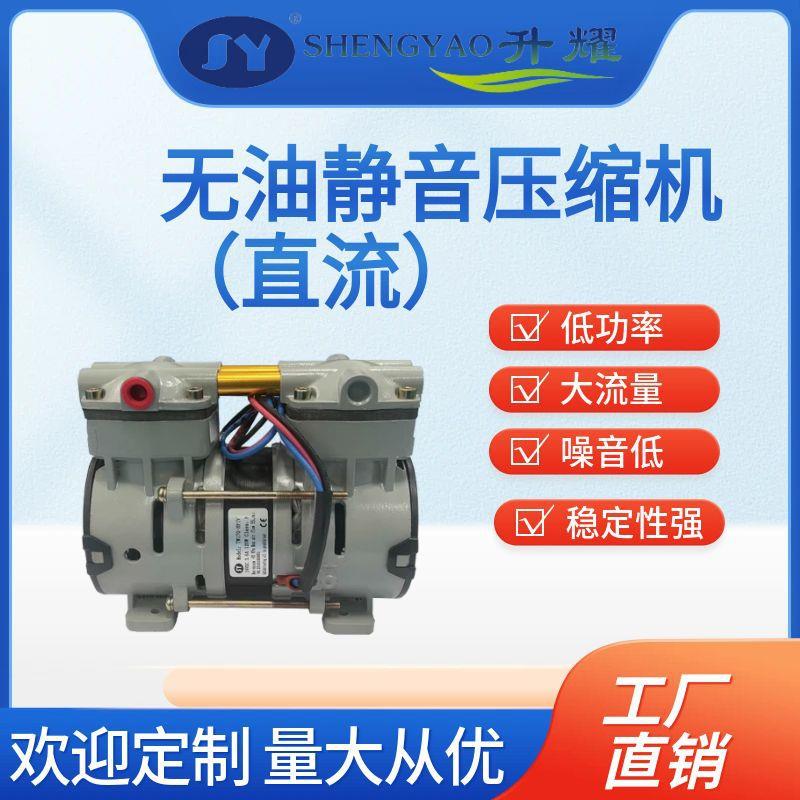 厂家直销无油静音大流量活塞小型12V24V直流便携制氧真空压缩机