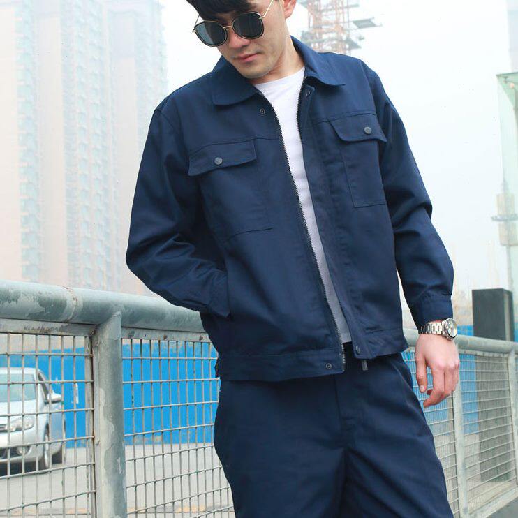 劳保服工作服套装男全春秋耐磨工艺动车间长袖劳工地定制汽修工厂