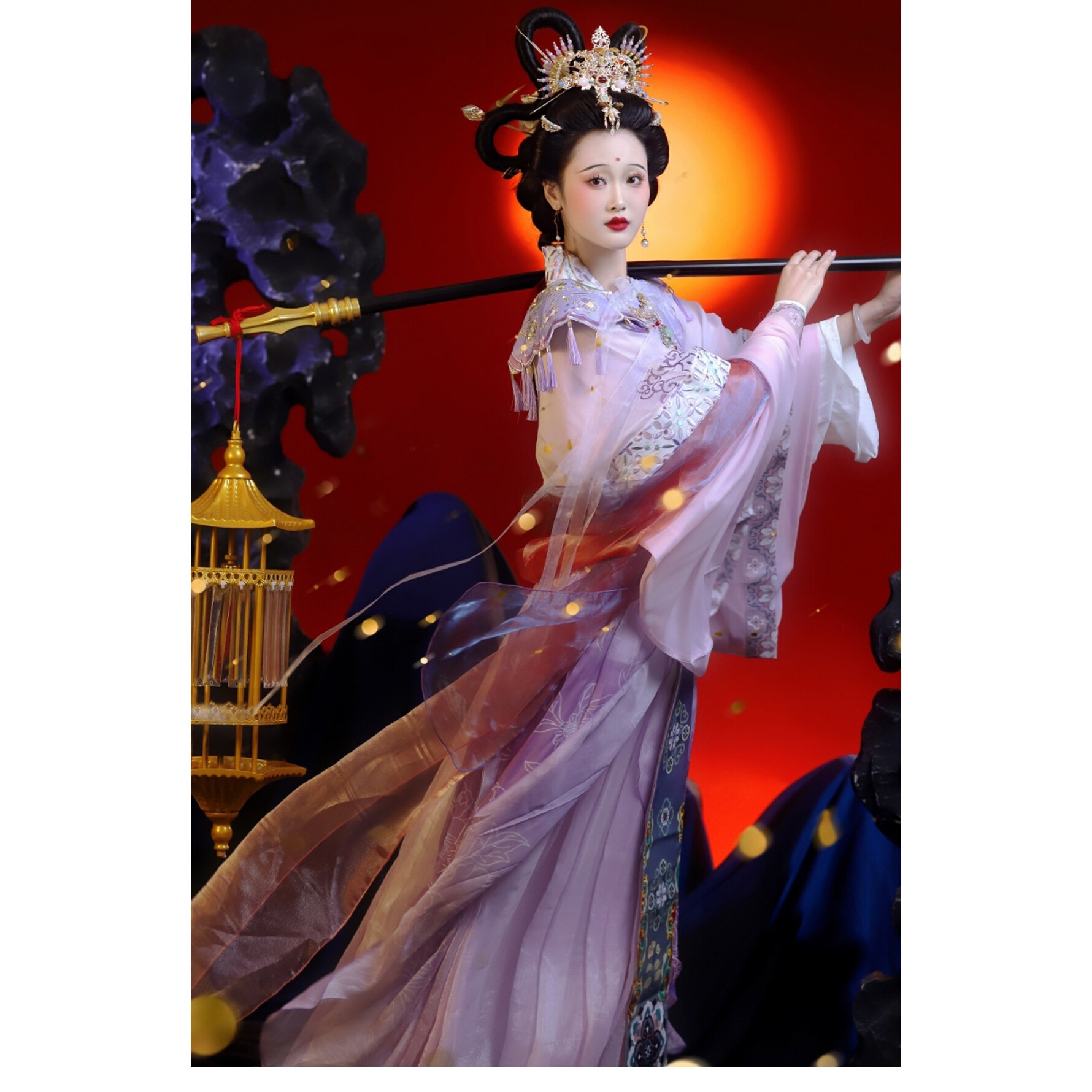 天女散花3 华姿仪赏2024年秋季新品神仙图国画复原汉服女装晋制