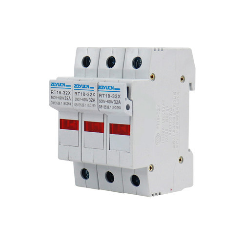 阻燃RT18-32X 63X 125AM1P2P 3P 4P导轨保险丝熔断器底座220V380V