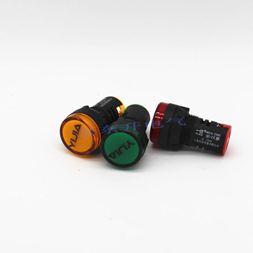 一佳AD16-22D红绿黄电源LED指示灯信号灯220 12 24V 22mm纯色正品