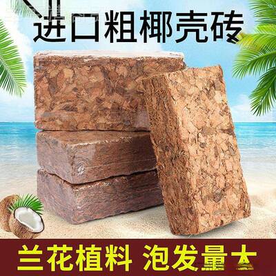 椰壳块大颗粒椰砖通用型养透气营土大土砖壤兰花土多肉ABQ土厂家