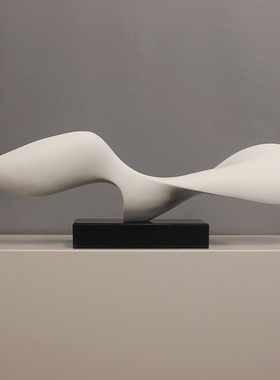 抽象雕塑艺术摆件现代软装饰品玻璃钢家居售楼处客厅摆放创意