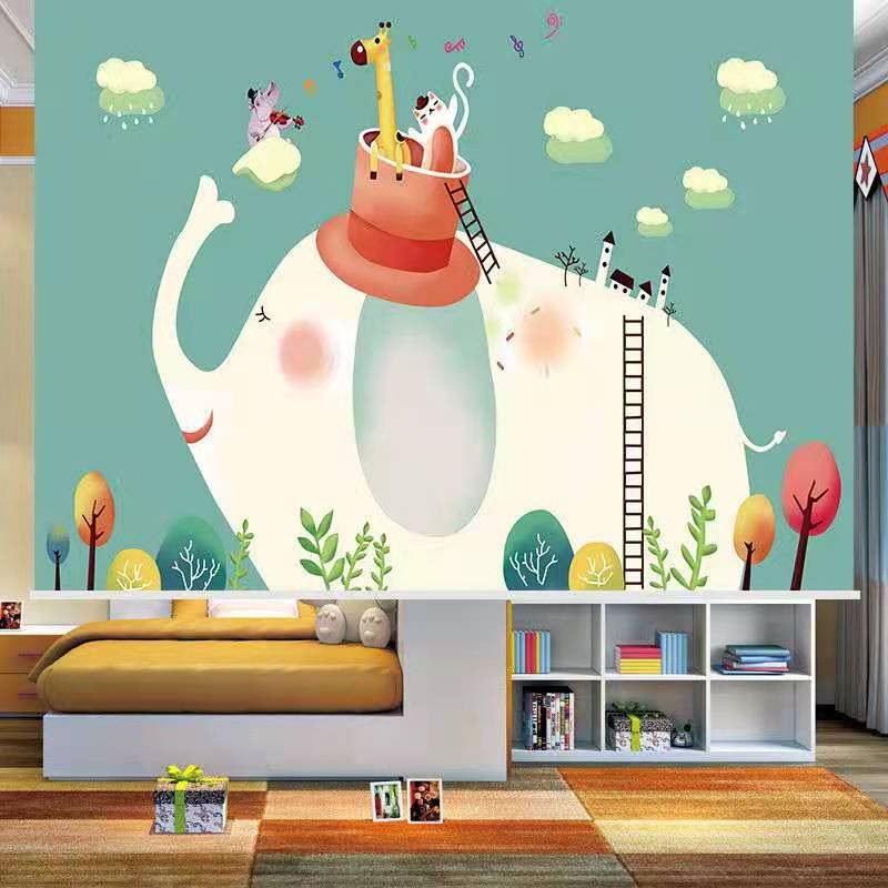 卷帘式窗帘遮光升降手拉儿童房窗户卡通卧室卫生间防水免打孔拉帘