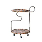 现代实木沙发边几客厅带轮小推车茶几床头小桌子