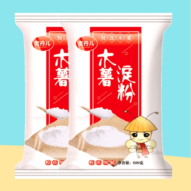 蜜丹儿食用木薯粉 农家芋圆粉 木薯淀粉500g/袋