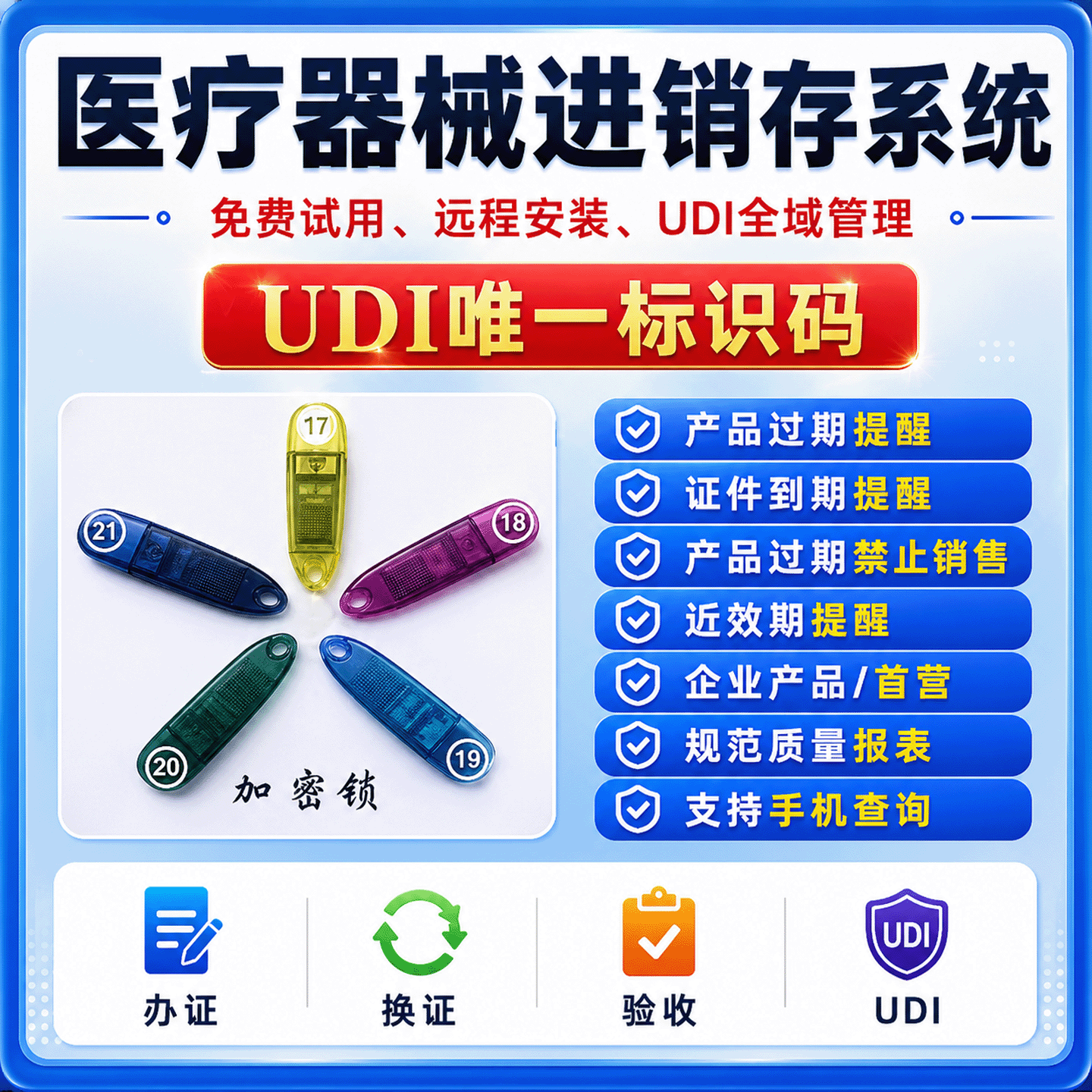 医疗器械UDI追溯GSP验收软件