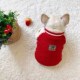 法斗衣服冬天加厚棉衣巴哥斗牛犬胖狗狗羊羔绒夹棉宠物耶诞新年装