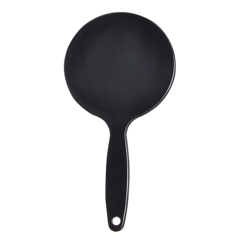 手持化妆镜3ce手拿纹绣定制logo 广告圆形美容院 手柄小镜子 刻字