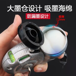 升级大号铝合金墨斗木工专用20米手摇式划线器水电工弹线放线工具