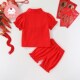 套装 女宝宝宝1一2周岁宴礼服夏季 喜庆中式 薄款 婴儿百天宴衣服夏装