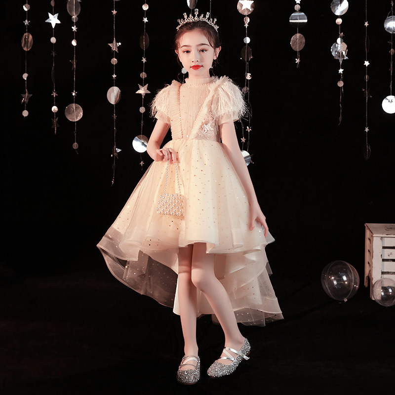 儿童晚礼服公主裙女童花童婚纱小孩钢琴表演出服装高端洋气春夏季