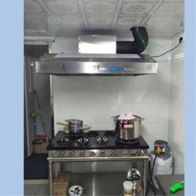 农村柴火灶大功率抽烟机不锈钢排烟罩小型饭店家用土灶厨房油烟罩