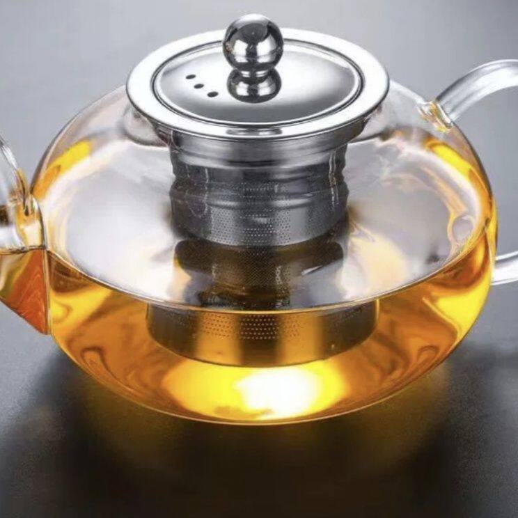 加厚玻璃泡茶壶耐热花茶壶不锈钢过滤内胆红茶绿茶壶功夫茶具套装