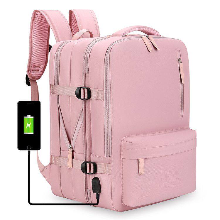 可扩容双肩包男款大容量书包商务出差行李包背包旅游包女士电脑包