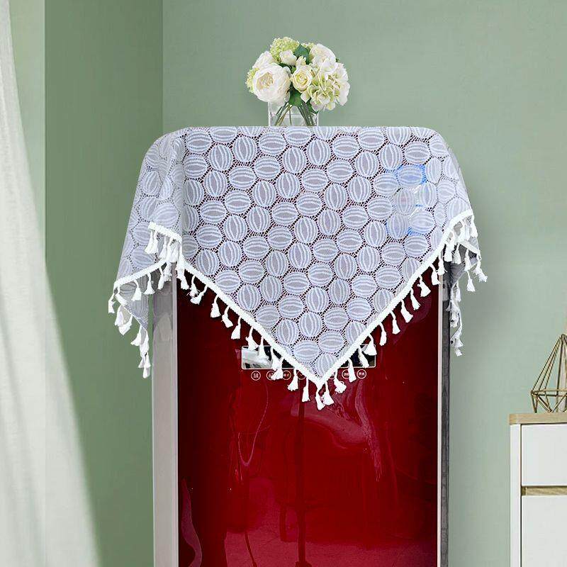 空调防尘罩防尘盖巾通用冰箱方圆柜机蕾丝多用客厅万能立式盖布