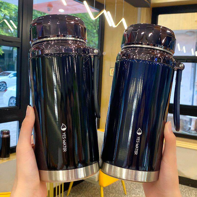 超大容量保温杯高颜值男女士户外保温壶高档保冷车载水杯泡茶杯子