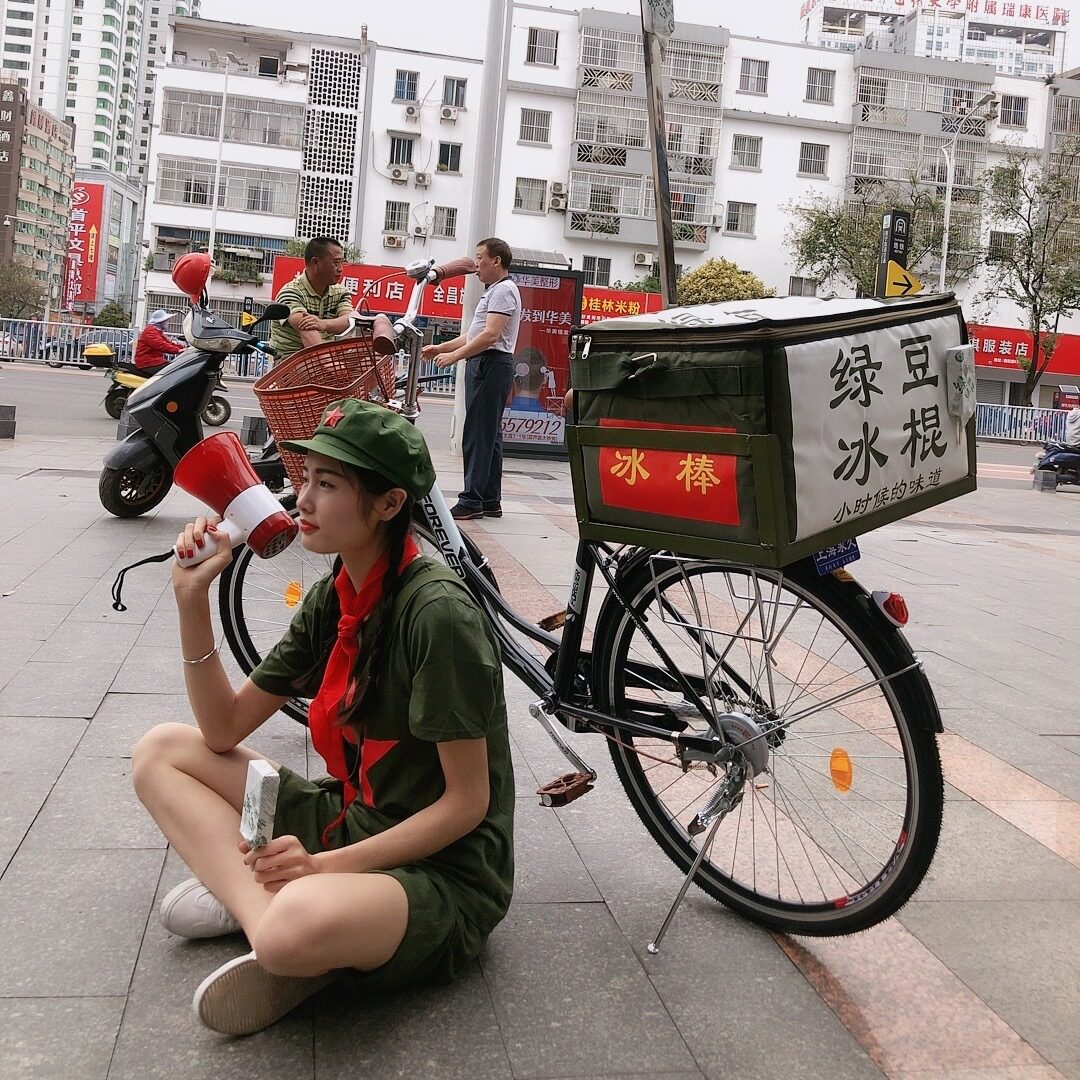 直销包邮大号冰棍雪糕保温箱军绿色天蓝色冰棒箱热卖绿豆老冰棍