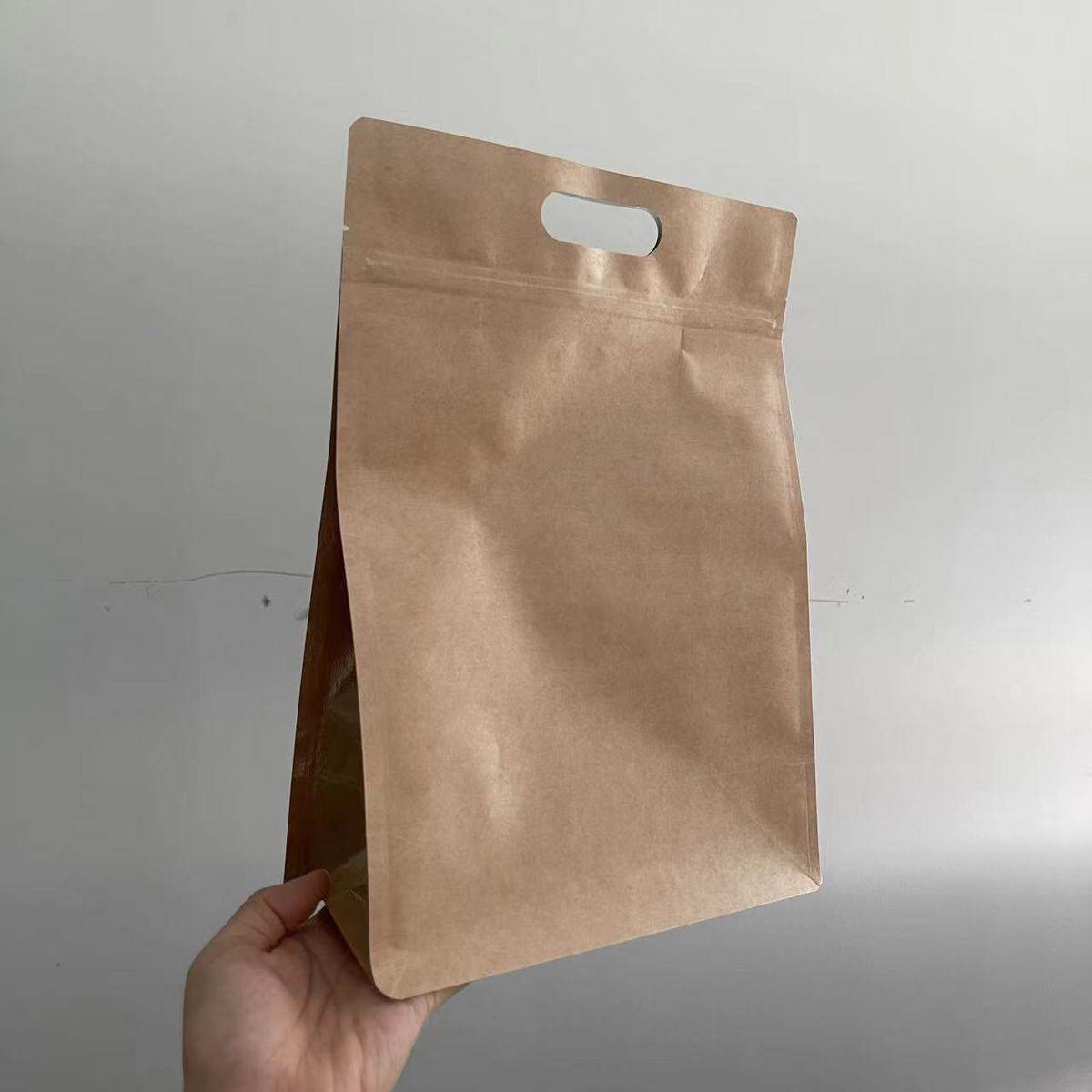 现货八边封镀铝袋茶叶礼品包装袋一斤二斤散装咖啡袋自立袋定制款