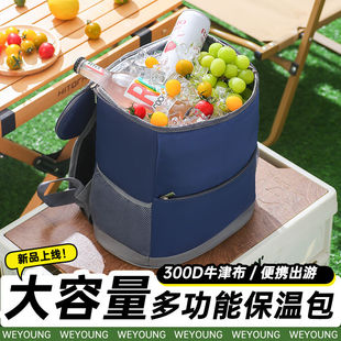 保温袋双肩包大容量上班族带饭手提包防水防油耐脏通勤百搭饭盒包